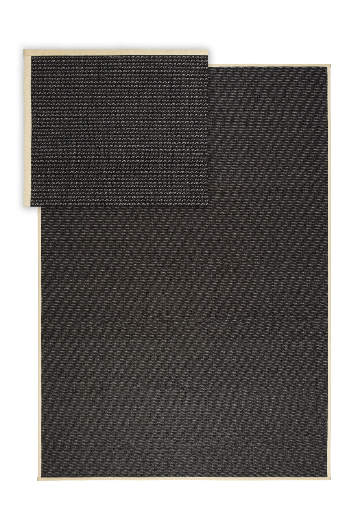 Suit SU04 Anthracite Biye 02 Beige Doğal Sisal Halı