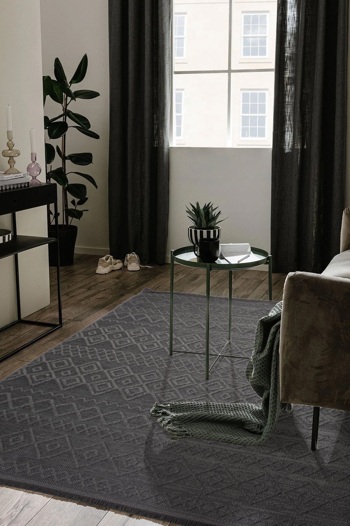 Simba SM01 Anthracite Modern Sisal Halı